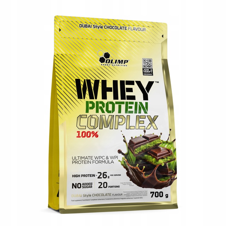 BIAŁKO WHEY wpc Olimp 100 % protein complex 700 g - smak dubajska czekolada