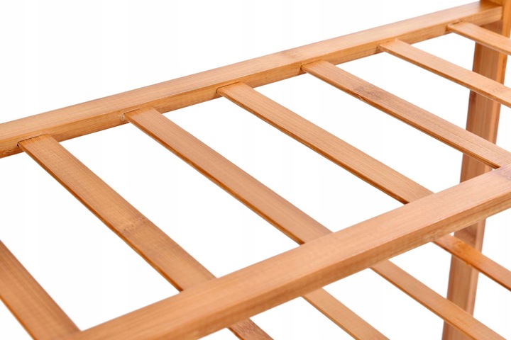 STOJAK NA BUTY OBUWIE REGAŁ PÓŁKA SZAFKA DO PRZEDPOKOJU BAMBUSOWA