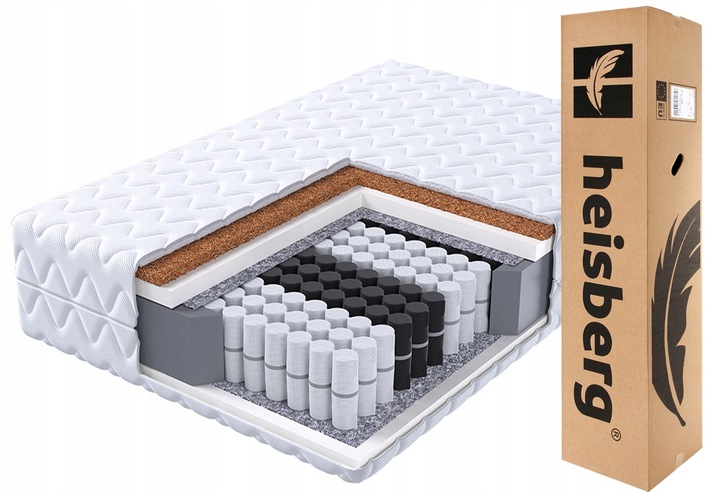 Materac 140x200 kieszeniowy 7 stref pocket HOUSE MAX kokos H3/H4