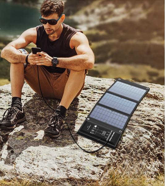 ŁADOWARKA SOLARNA 5V PANEL SOLARNY SŁONECZNY 21W