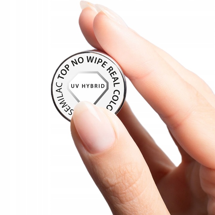 Semilac Top No Wipe Bez Przemywania Do Lakierów Hybrydowych Real Color 7ml