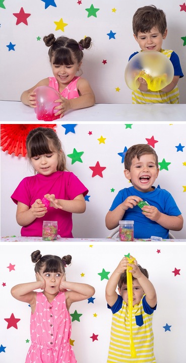 ZESTAW SLIME DO ROBIENIA GLUTÓW 7w1 kreatywny na prezent duży box gluty xxl