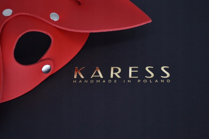 Czarna skórzana uprząż na ciało Karess Salma