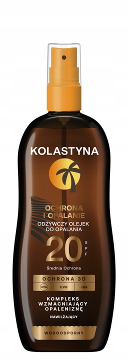 OLEJEK DO OPALANIA KOLASTYNA SPF 20 150ML ODŻYWCZY WZMACNIAJĄCY OPALENIZNĘ