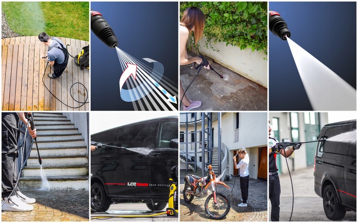 MYJKA CIŚNIENIOWA LVR4 180 BAR 2500W ZESTAW XL