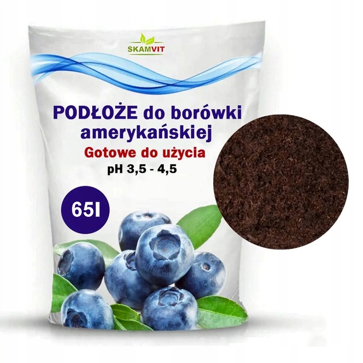 ZIEMIA PODŁOŻE DO BORÓWKI Z NAWOZEM KWAŚNA TORF ROŚLIN KWASOLUBNYCH