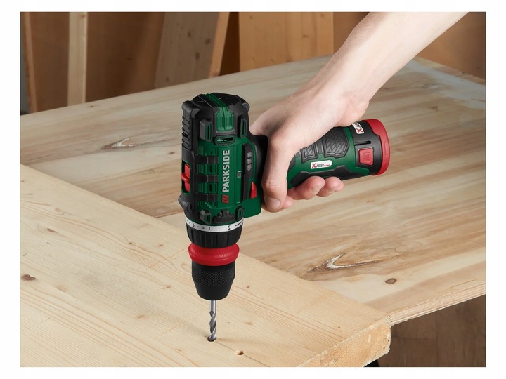 PARKSIDE Wiertarko-wkrętarka PBSA 12 E4 AKU i ŁADOWARKA + BITY