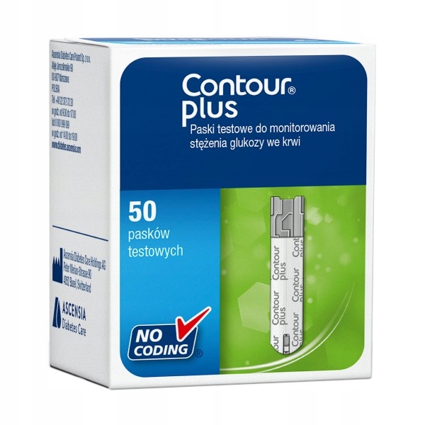 Contour Plus paski do pomiaru glukozy 50 sztuk