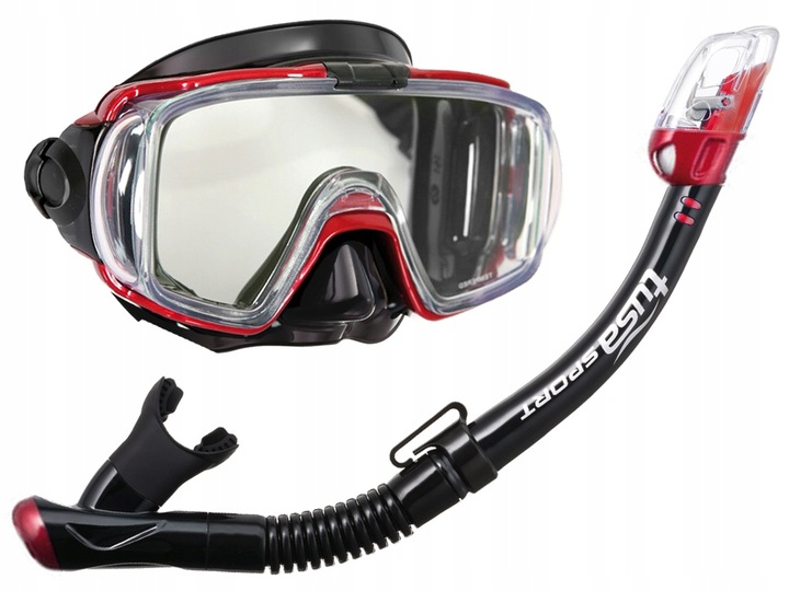 ZESTAW TUSA VISIO MASKA FAJKA PŁETWY M 36-42 TORBA