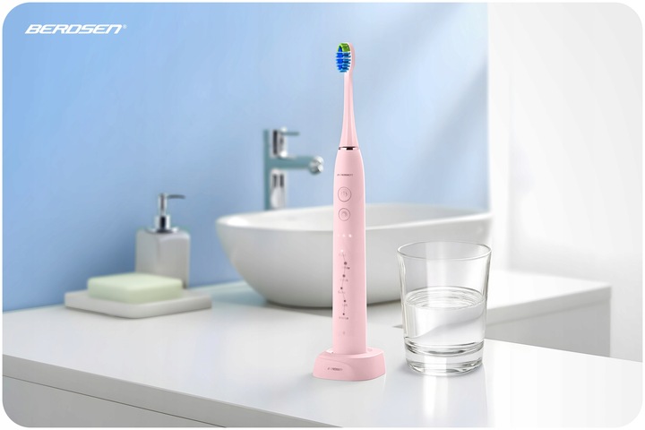 SZCZOTECZKA SONICZNA DO ZĘBÓW ELEKTRYCZNA + ETUI BERDSEN GALAXY