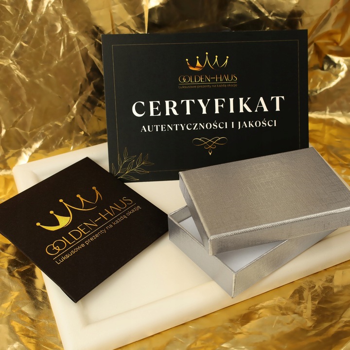 SREBRNY ŁAŃCUSZEK NASZYJNIK CUDOWNY 925 PAMIĄTKA I KOMUNII CHRZEST PREZENT