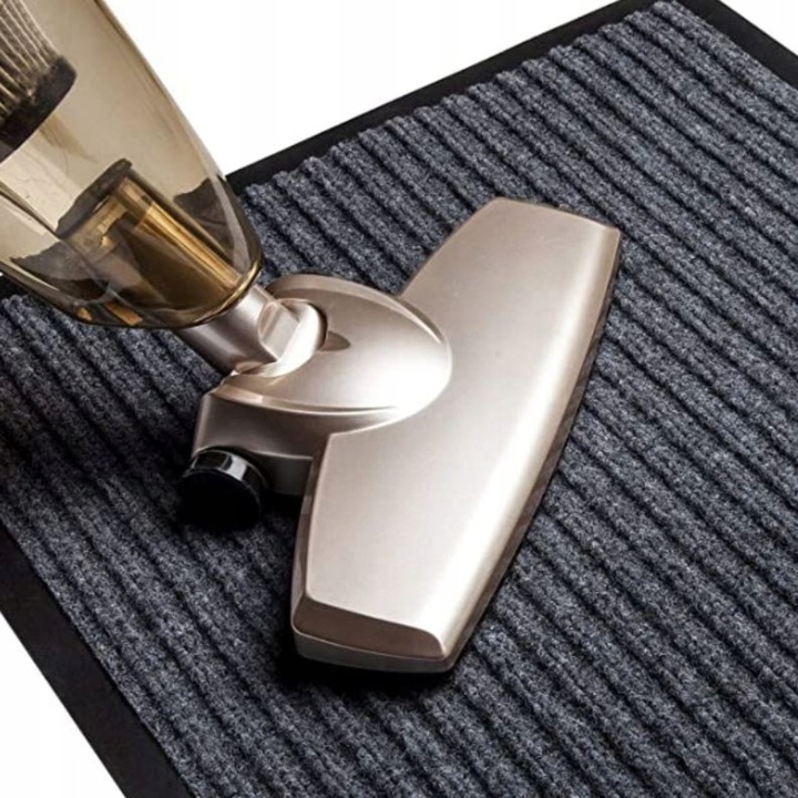 Wycieraczka mata do butów pod drzwi prążkowana szara zewnętrzna 120 x 180cm