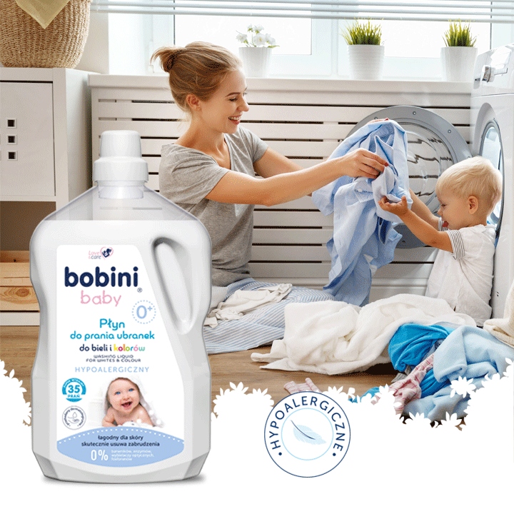 Bobini Baby Hipoalergiczny Płyn do Prania dla Dzieci 5l 70 prań
