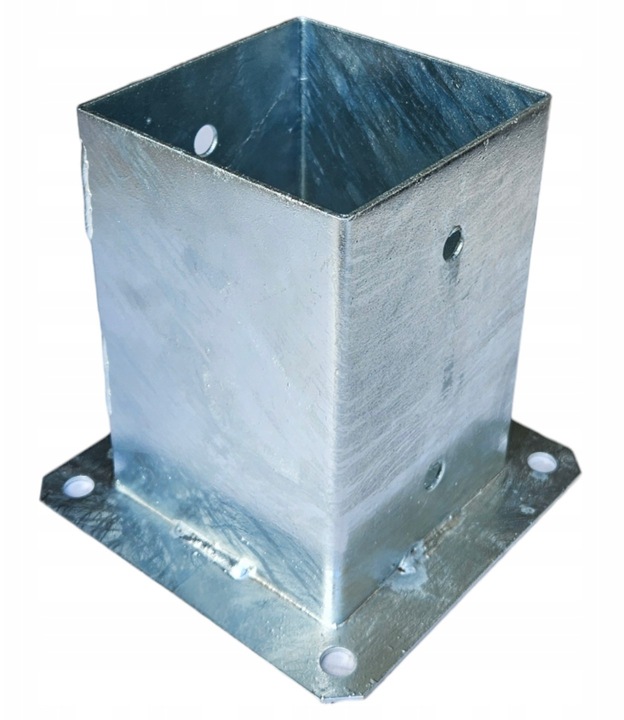 PODSTAWA SŁUPA PRZYKRĘCANA 100 x100 mm WSPORNIK KOTWA 10x10 cm MOCNA GRUBA