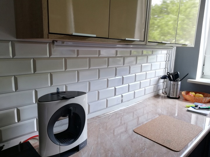 Ścienne Panele KAFELKI Białe 3D płytki ścienne panel kafelki PCV GREY SEAM