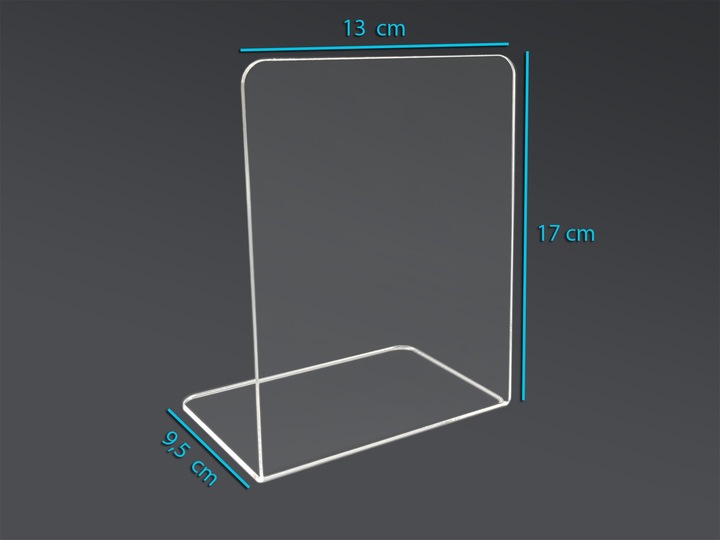 6 x PODPÓRKI do KSIĄŻEK STOJAK na KSIĄŻKI Plexi (pleksi) 2mm