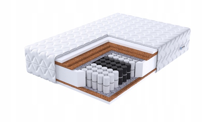 MATERAC 160x200 BIS pocket stref SUPER TWARDY 3X KOKOS H4/H5 23 cm