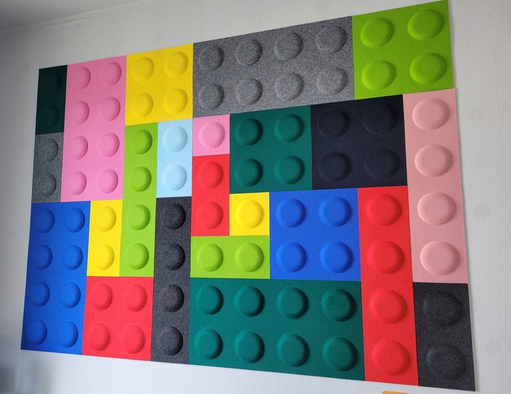 PANELE ŚCIENNE MIĘKIKE KLOCKI FILCOWE 60X30 SOFT