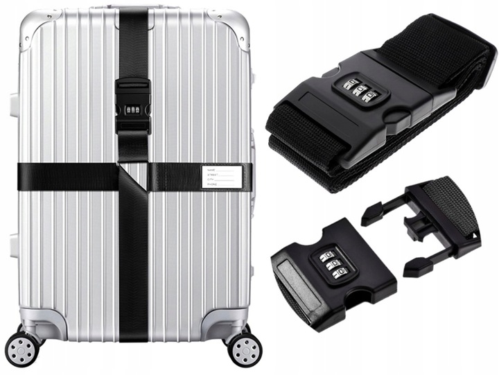 Pas do Torby Bagażu walizki Podróżny Spinający z kodem zabezpieczający