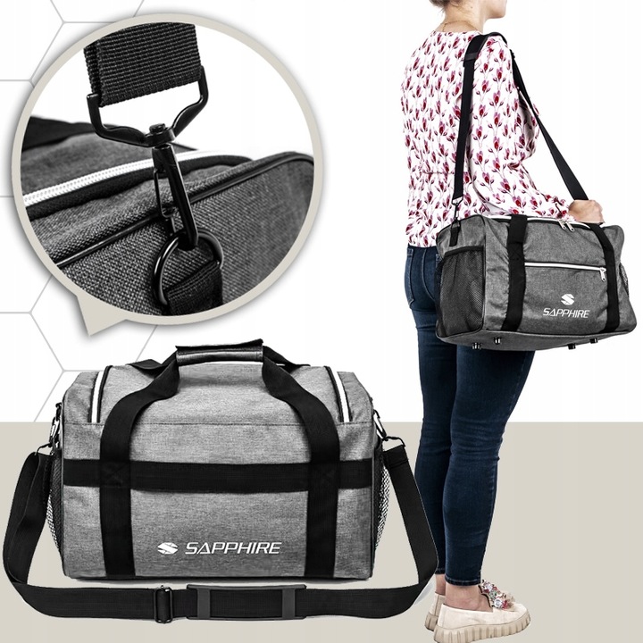 TORBA bagaż podręczny DO SAMOLOTU 40x20x25 RYANAIR pojemna UCHWYT kieszenie