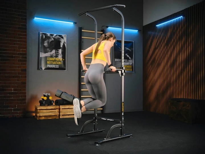 Poręcze do ćwiczeń dipów drążek do podciągania regulowany Trex Sport