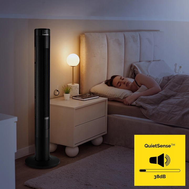Wentylator kolumnowy stojący Cichy Yoer +10m zasięg 4 tryby Jonizacja