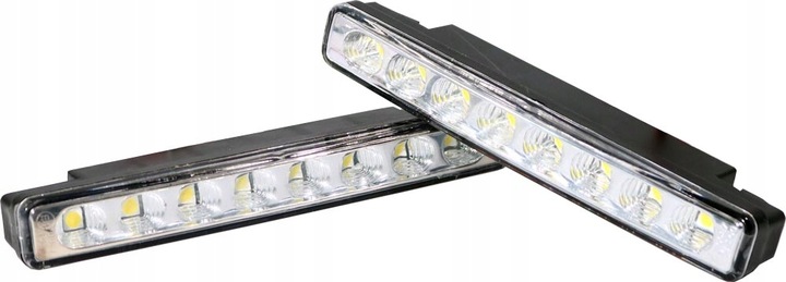 ŚWIATŁA LAMPY DO JAZDY DZIENNEJ LAMPY DO AUTA 8 SMD LED DRL AUTOMAT E4