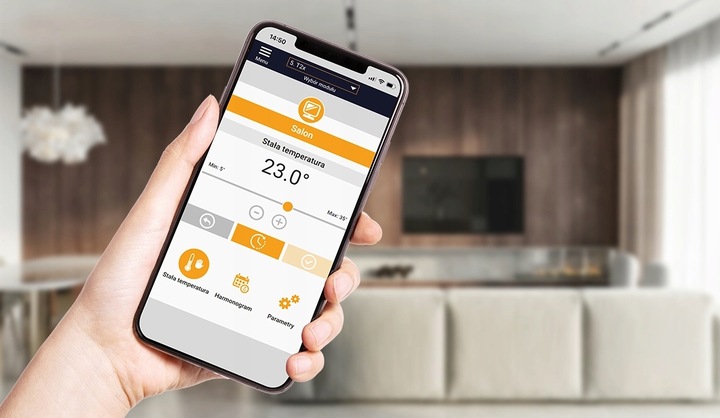 STEROWNIK REGULATOR TEMPERATURY BEZPRZEWODOWY POKOJOWY TECH T-2x Wi-Fi WIFI