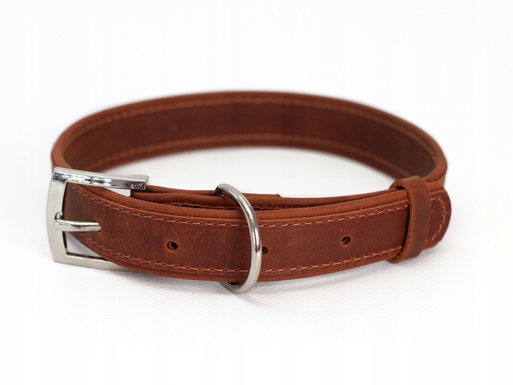 Obroża dla psa z identyfikatorem Cognac rozmiar M