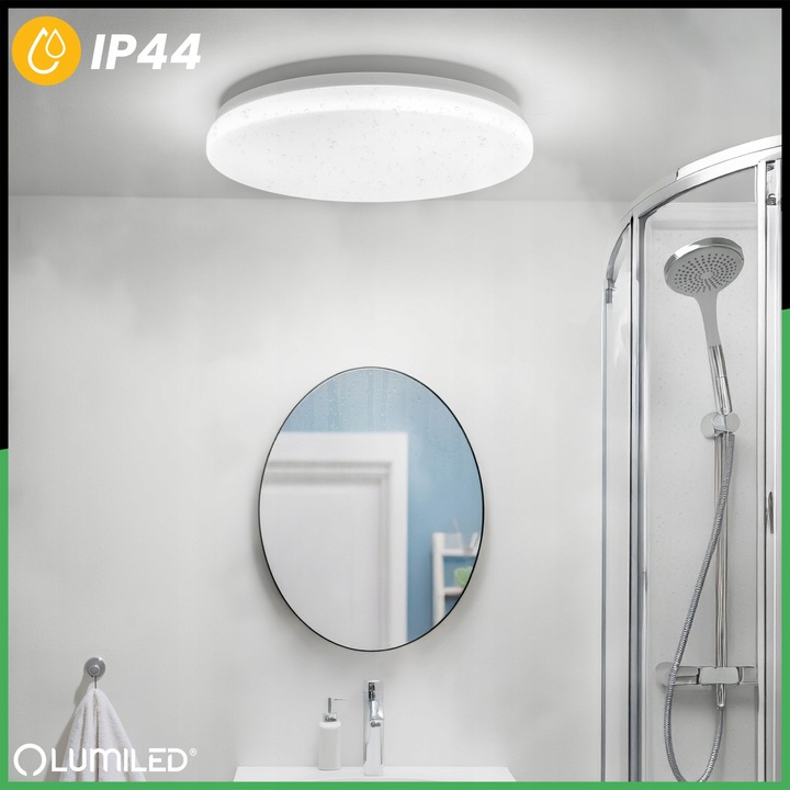 LAMPA DO ŁAZIENKI PLAFON ŁAZIENKOWY LED 24W IP44 PANEL SUFITOWY
