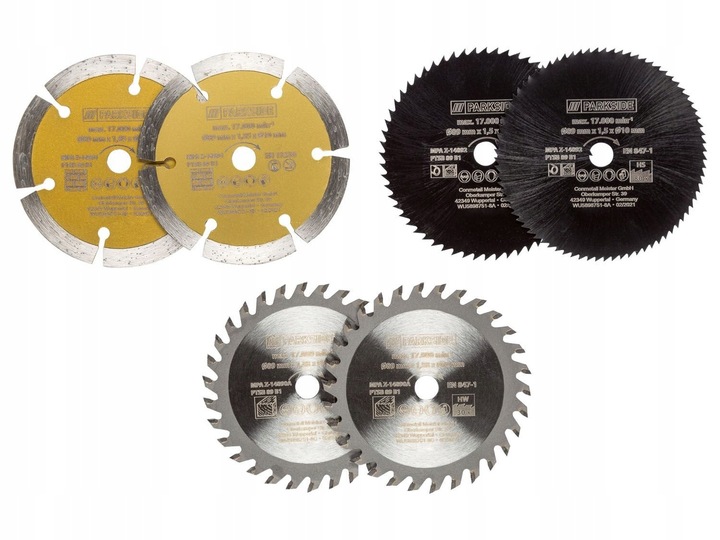 Piła piły tarczowa, z węglików, diamentowa, stal HSS 89X10 6 szt.