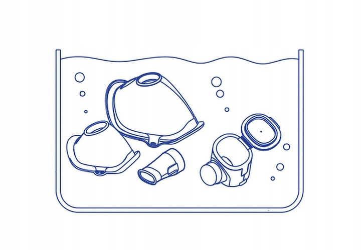 INHALATOR MEMBRANOWY SIATECZKOWY FLAEM LIGHTNEB PRZENOŚNY TRYB NOCNY CICHY