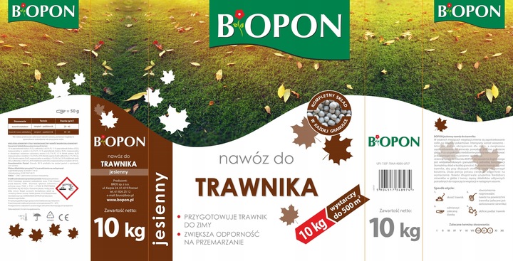 BOPON Nawóz jesienny do trawnika Biopon 10 kg