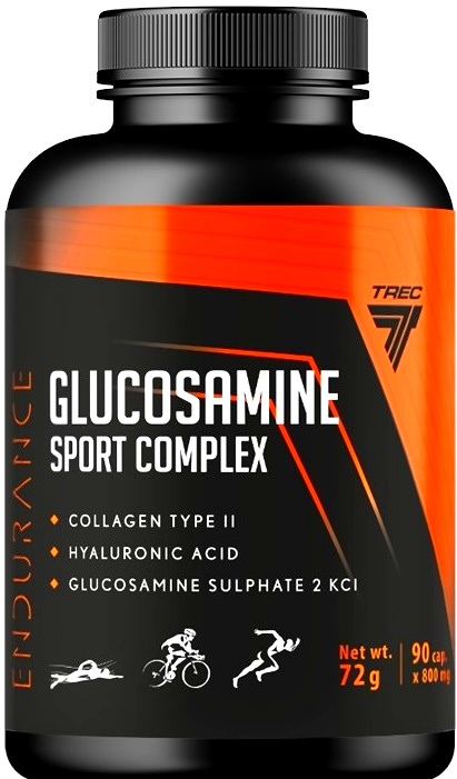 GLUKOZAMINA COMPLEX TREC KOLAGEN KWAS HIALURONOWY
