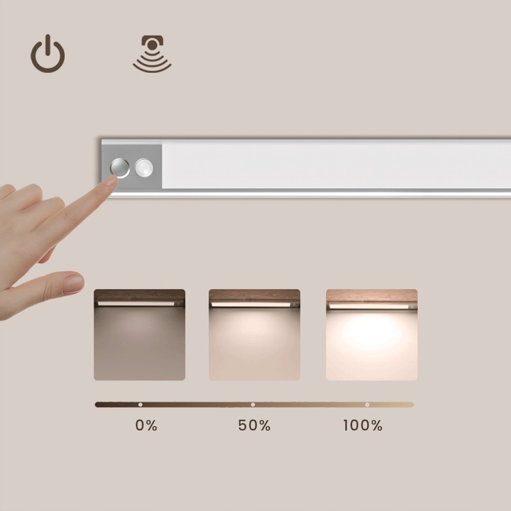 BOSTE LAMPKA LED NOCNA Z CZUJNIKIEM RUCHU I ZMIERZCHU MAGNETYCZNA AUTO