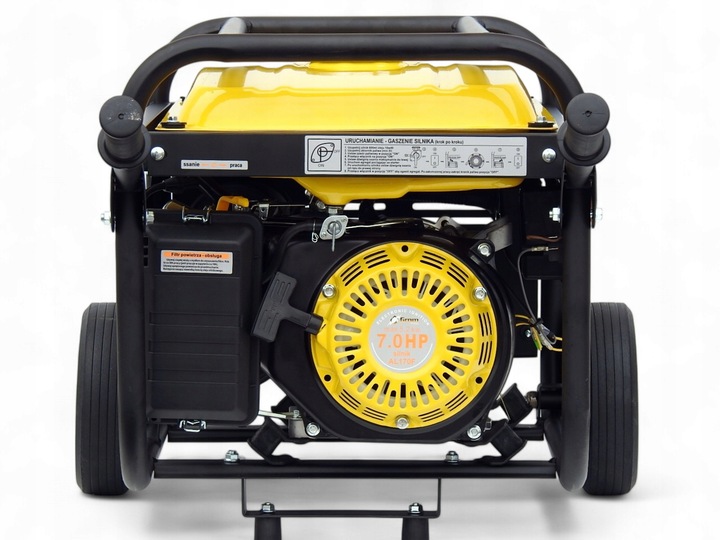 AGREGAT PRĄDOTWÓRCZY 5200W generator prądu GROM POLSKA MARKA +KOŁA, AVR+