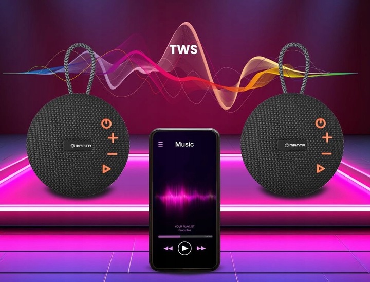 Głośnik przenośny bluetooth Manta SPK02GO