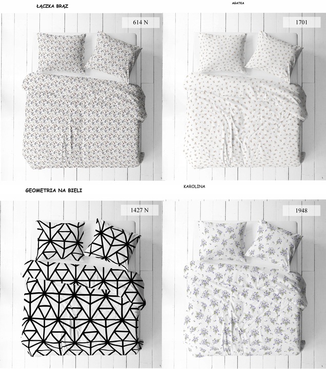 KOMPLET POŚCIELI BAWEŁNIANEJ BAWEŁNA 140x200cm+ 2x70x80 cm