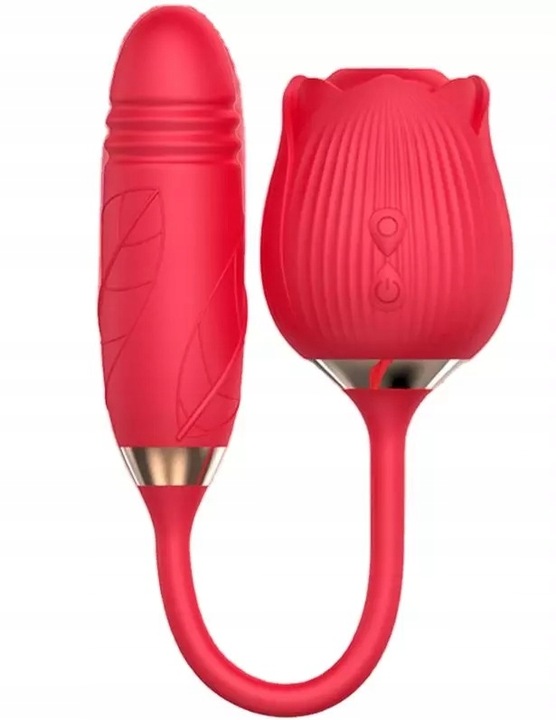 RÓŻA - SSĄCY MASAŻER, WIBRATOR ŁECHTACZKI