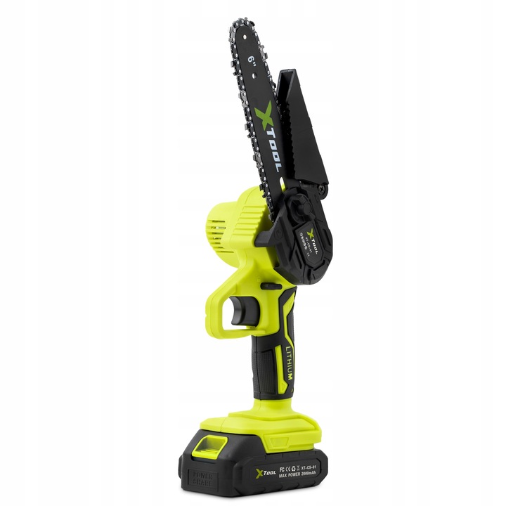 PIŁA AKUMULATOROWA ŁAŃCUCHOWA DO GAŁĘZI PILARKA RĘCZNA 6" 2x AKU