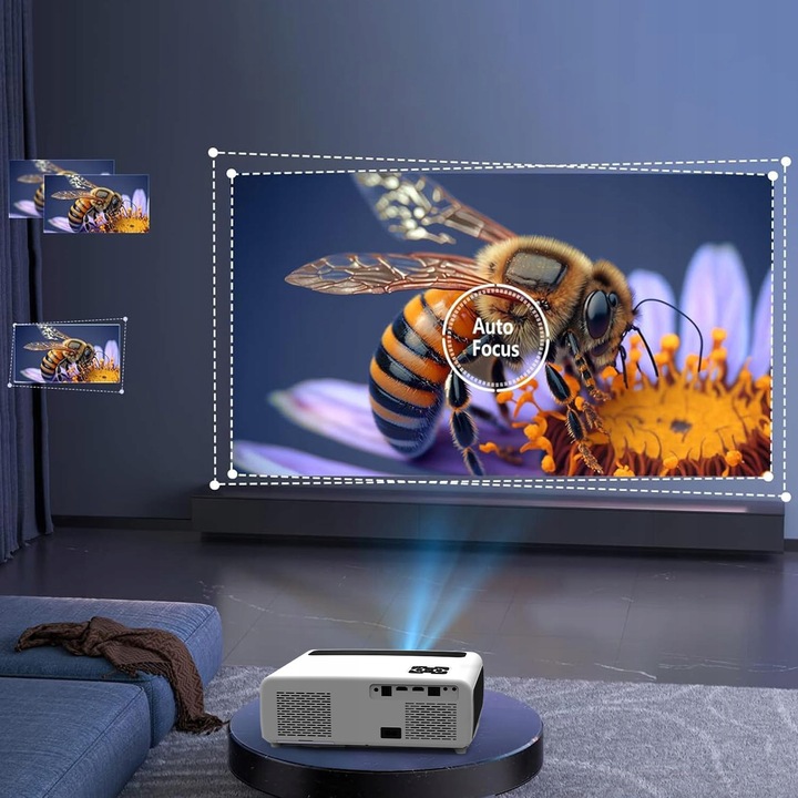 Projektor Rzutnik LED WiFi Android TV FULL HD 4K 24000lm 800 ansi Autofocus