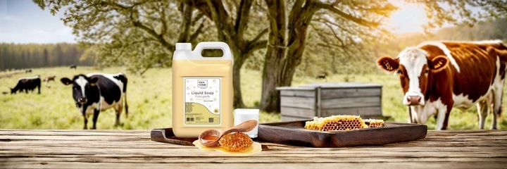 MYDŁO W PŁYNIE 5l FRAGANTE milk&honey KREMOWE mydło do dozowników MYDŁO 5l