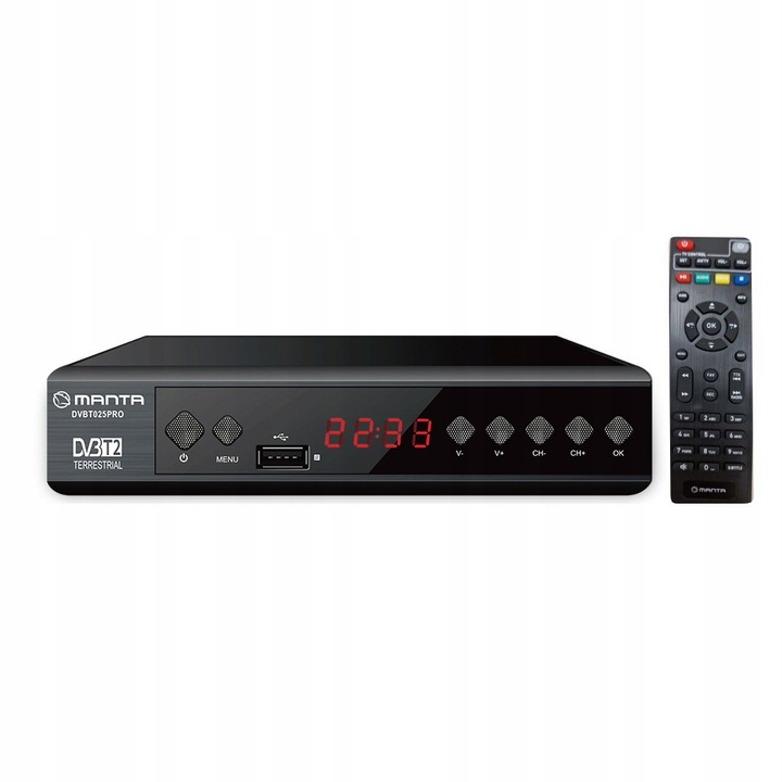TUNER DEKODER DVBT2 DVBT 2 TV NAZIEMNEJ HEVC H.265 HDMI PVR EPG FULL