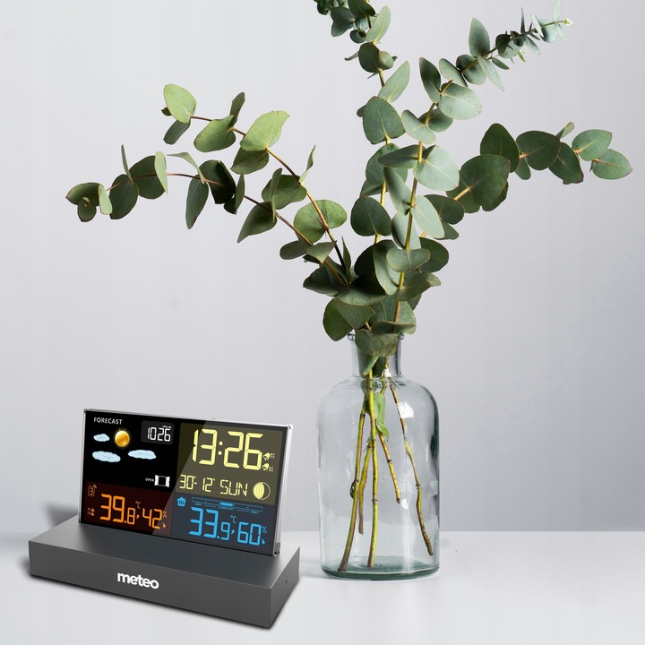 Stacja pogodowa pogody METEO Higrometr Barometr Termometr Zegar SP110