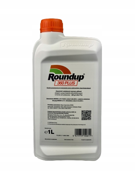 ROUNDUP 360 PLUS 1L Bayer środek na chwasty glifosat