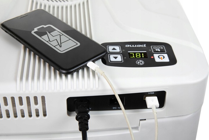 LODÓWKA TURYSTYCZNA Ice-On 32 SAMOCHODOWA Funkcja Grzania 12v 230v USB PEME