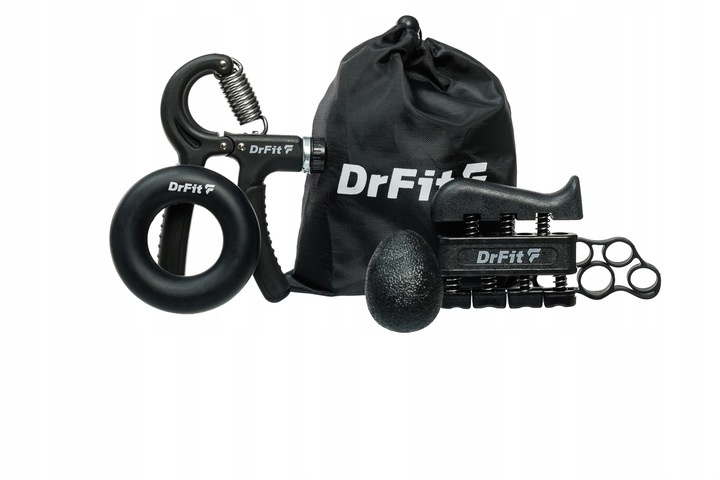 Ściskacz do Rąk Zestaw do Treningu Dłoni 5 Elementów Mocne Trwałe DrFit