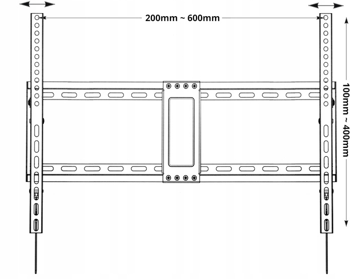 UCHWYT DO TELEWIZORA SLIM UNIWERSALNY 32-85 CALI SOLIDNY REGULOWANY