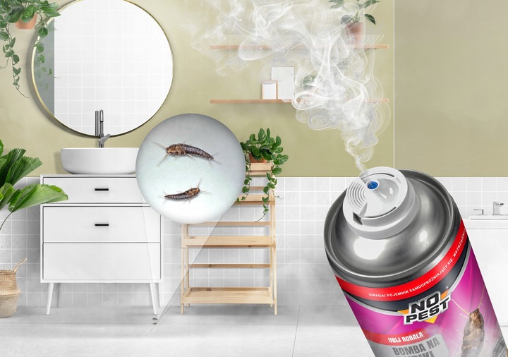 PREPARAT BOMBA FOGGER ŚRODEK NA RYBIKI CUKROWE SREBRZYKI NO PEST 400ML