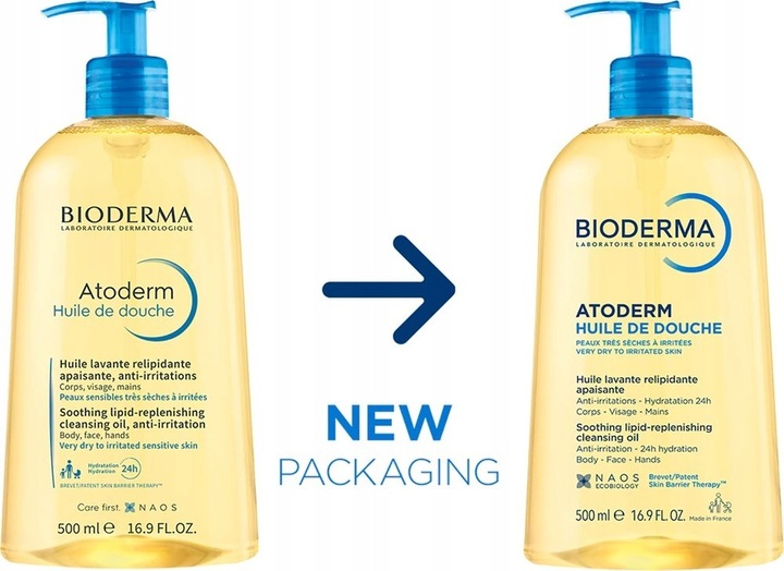 Bioderma Atoderm Huile Olejek nawilżający do kąpieli i pod prysznic 1000 ml